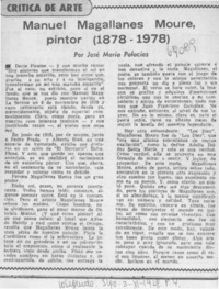 Manuel Magallanes Moure, pintor (1878-1978)