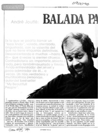 Balada para un periodista: [entrevista]