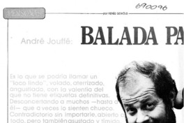 Balada para un periodista: [entrevista]