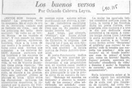 Los buenos versos
