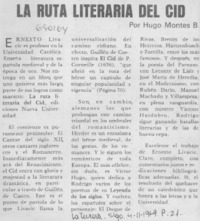 La ruta literaria del Cid