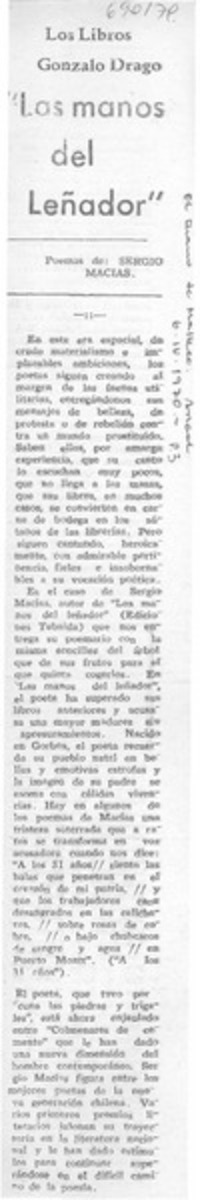 Las manos del leñador