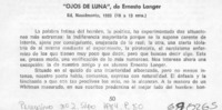 "Ojos de luna", de Ernesto Langer