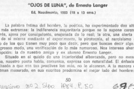 "Ojos de luna", de Ernesto Langer
