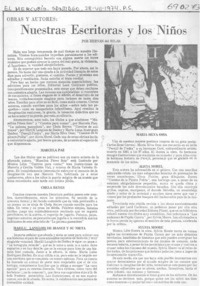 Nuestras escritoras y los niños