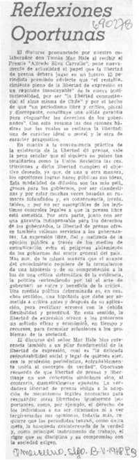 Reflexiones oportunas.