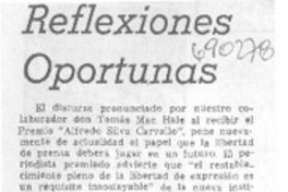 Reflexiones oportunas.