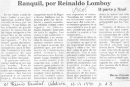 Ranquil, por Reinaldo Lomboy