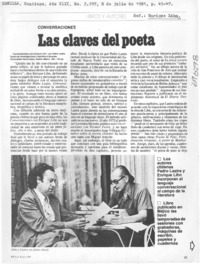 Las claves del poeta