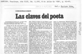 Las claves del poeta