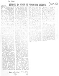 Estudios en honor de Pedro Lira Urquieta