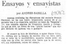 Ensayos y ensayistas