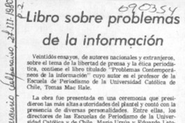 Libro sobre problemas de la información.