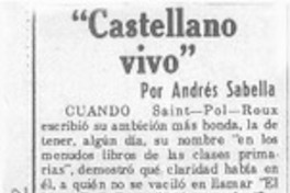 Castellano vivo