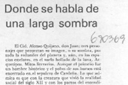Donde se habla de una larga sombra