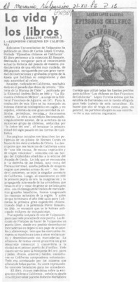 Episodios chilenos en California