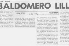 Baldomero Lillo.