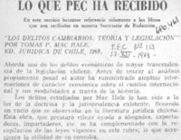 Lo Que PEC ha recibido.