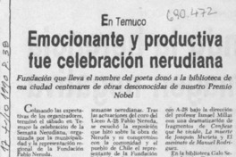 Emocionante y productiva fue celebración nerudiana.