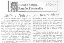 Littín y Nelson, por tierra ajena