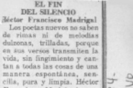 El fin del silencio