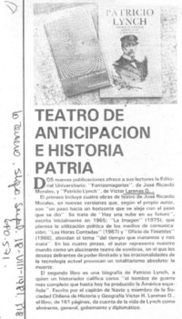 Teatro de anticipación e historia patria.