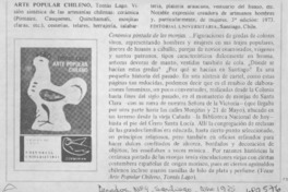 Arte popular chileno.