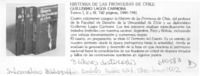 Historia de las fronteras de Chile.