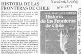 Historia de las fronteras de Chile.