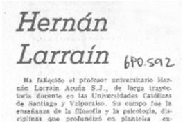 Hernán Larraín.