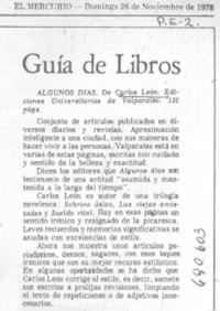 Guía de libros.