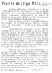 Poemas de Jorge Mahú.