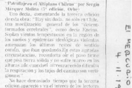 Patrullajes en el altiplano chileno