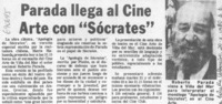 Parada llega al cine arte con "Sócrates".