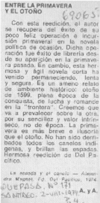 Entre la primavera y el otoño