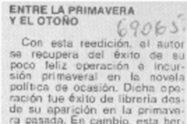 Entre la primavera y el otoño