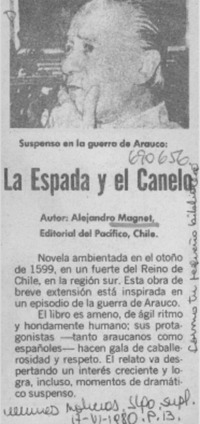 La Espada y el canelo.