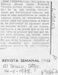 Los Terremotos chilenos.