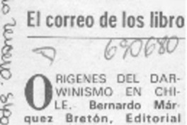 Orígenes del darwinismo en Chile.