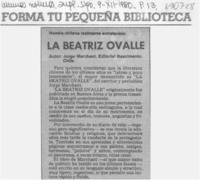 La Beatriz Ovalle.