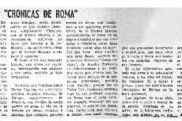 Crónicas de Roma"