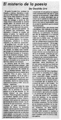 El misterio de la poesía