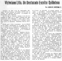 Victoriano Lillo, un destacado escritor quillotano