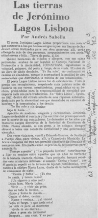 Las tierras de Jerónimo Lagos Lisboa