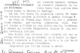 ¡Nosotros también lo tuvimos!