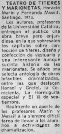 Teatro de títeres y marionetas.