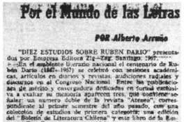Diez estudios sobre Rubén Dario