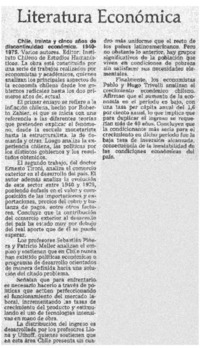 Literatura económica.