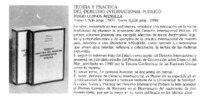 Teoría y práctica del Derecho Internacional Público.