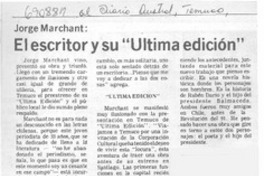 El Escritor y su "última edición". [Entrevista]